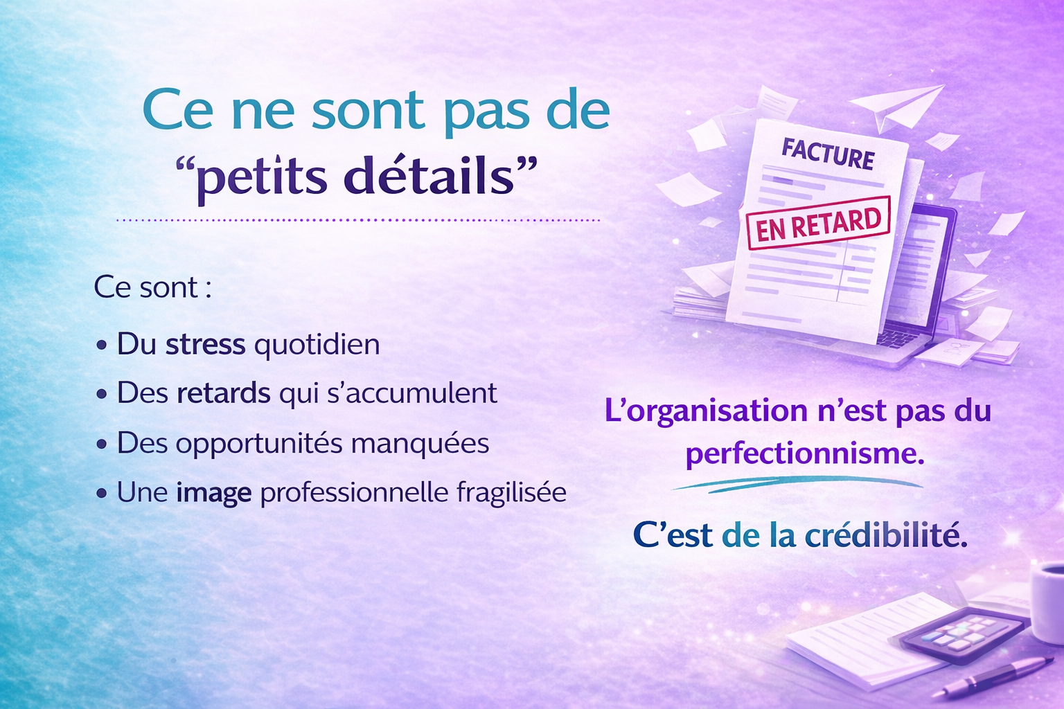 “Le désordre coûte plus cher que vous ne le pensez”